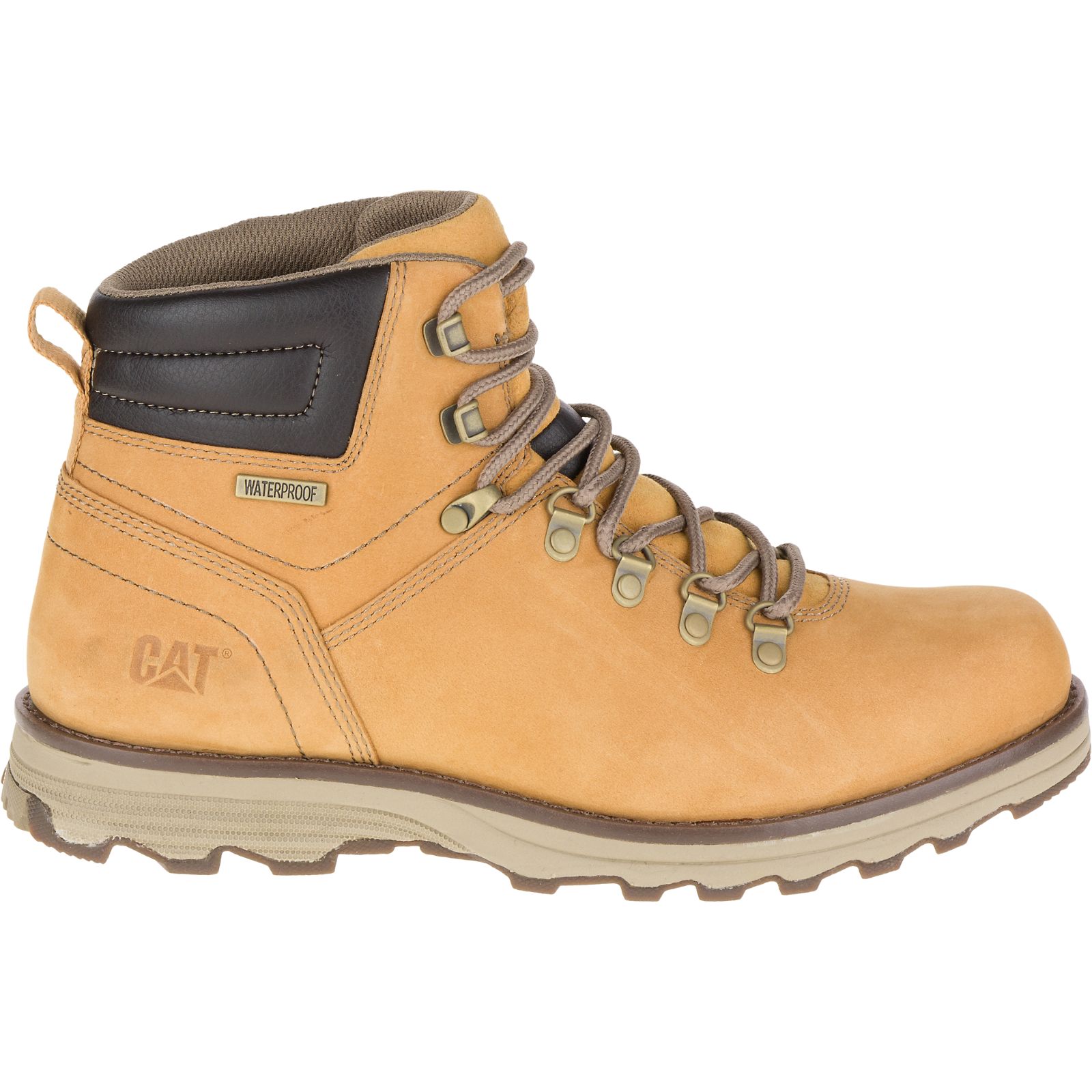 Men's Caterpillar Sire Waterproof Work Boots Orange Ireland XEGL26719